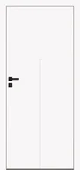 Drzwi wewnętrzne - Dre Drzwi Wewnętrzne Pełne Nova - Cell 80 Okleina Biała Mat - miniaturka - grafika 1