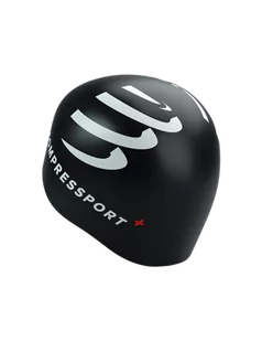COMPRESSPORT Czepek pływacki Swimming Cap black/white - Pływanie - miniaturka - grafika 1