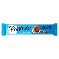 Batoniki - Nestle Wafel Princessa longa mleczna przekładany kremem kakaowym oblany mleczną czekoladą 49 g - miniaturka - grafika 1