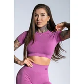 Kimona, stroje i obuwie - Rashguard fitness damski Gym Glamour Seamless - miniaturka - grafika 1