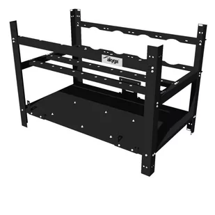 Akyga Stelaż do koparki kryptowalut Akyga AKM061 6 GPU 2 PSU rig czarny bez PSU - Tuning komputera - akcesoria - miniaturka - grafika 2