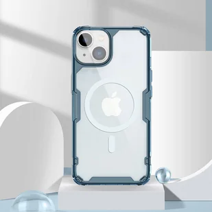 Nillkin Nature Pro Magnetic Case etui iPhone 14 magnetyczny pokrowiec MagSafe niebieski - Etui i futerały do telefonów - miniaturka - grafika 20
