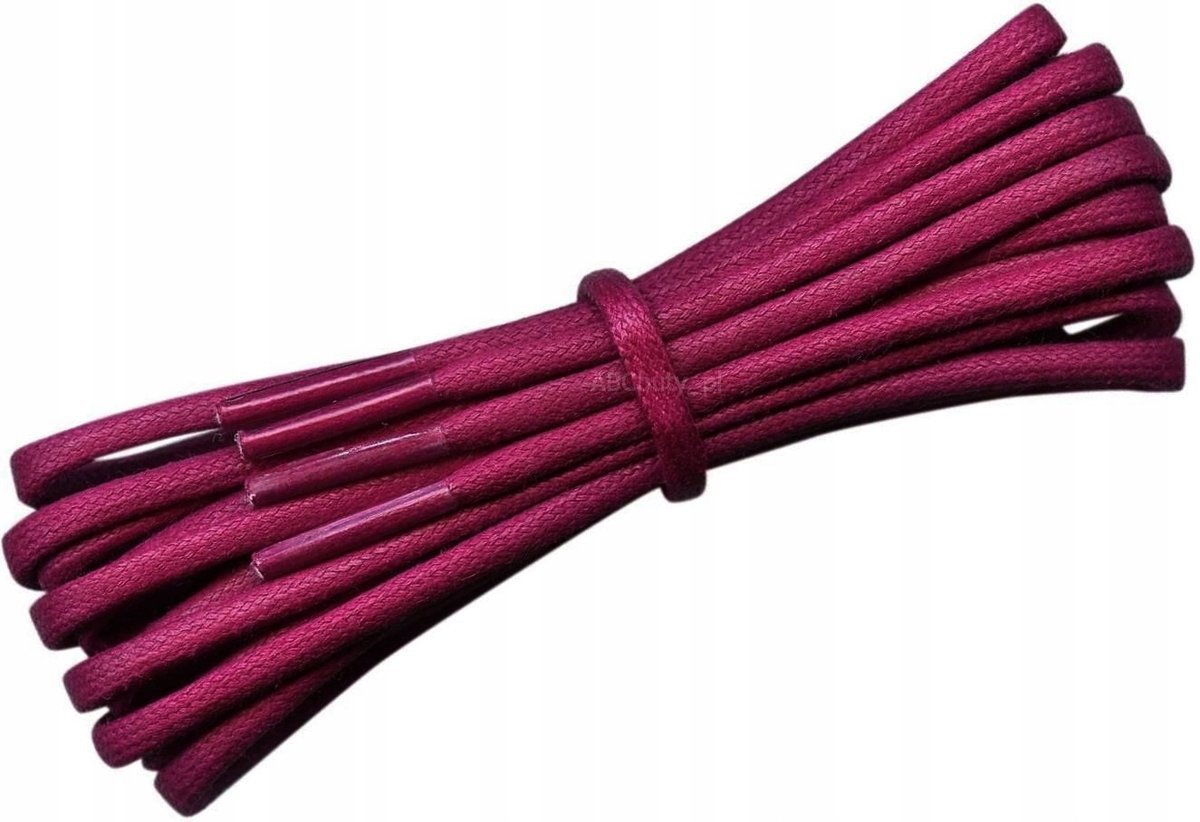 WOSKOWANE Sznurówki ŚLIWKOWE Sznurowadła 60 cm CIENKIE Okrągłe 2 mm G9-32