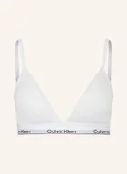 Biustonosze - Calvin Klein Biustonosz Trójkątny Icon Cotton Modal weiss - miniaturka - grafika 1