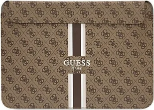 Etui Guess Guess Sleeve GUCS14P4RPSW 14" brązowy/ brown 4G Printed Stripes - Torby na laptopy - miniaturka - grafika 1
