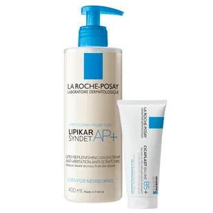 Zestaw La Roche-Posay Cicaplast Baume B5+, kojący balsam regenerujący, 100 ml + Lipikar Syndet AP+, krem myjący do ciała, od urodzenia, 400 ml - Balsamy i oliwki dla dzieci Zestaw La Roche-Posay Cicaplast Baume B5+, kojący balsam regenerujący, 100 ml + Lipikar Syndet AP+, krem myjący do ciała, od urodzenia, 400 ml - Balsamy i oliwki dla dzieci - miniaturka - grafika 1