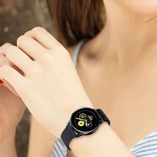 Bransoleta Uniwersalna Alogy Milanese Magnetic Strap Pasek z magnesem do smartwatcha 20mm Czarny - Akcesoria do smartwatchy - miniaturka - grafika 11