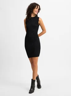 Armani Exchange Sukienka damska Kobiety czarny jednolity, S - Sukienki - miniaturka - grafika 1