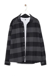 TRENDYOL MAN MĘSKA KOSZULA CASUAL W KRATĘ CZARNO SZARA DŁUGI RĘKAW M 5DA - Koszule męskie TRENDYOL MAN MĘSKA KOSZULA CASUAL W KRATĘ CZARNO SZARA DŁUGI RĘKAW M 5DA - Koszule męskie - miniaturka - grafika 1