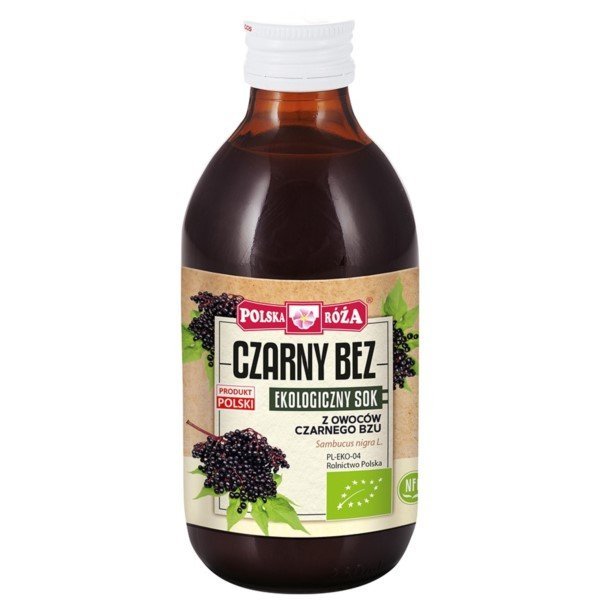 Ekologiczny sok z czarnego bzu POLSKA RÓŻA 250 ml