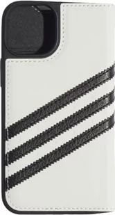 Etui z klapką Adidas OR Booklet Case do Apple iPhone 13 White-black (8718846095501) - Etui i futerały do telefonów - miniaturka - grafika 1