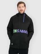 Bluzy męskie - 4F Bluza dresowa rozpinana z kapturem męska - czarna XL - miniaturka - grafika 1