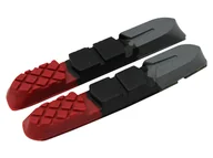 Części rowerowe - Clarks Clarks Wkładki hamulcowe CLARKS CPS501 MTB V-brake Warunki Suche i Mokre 70mm czerwono-czarno-szare CLA-CPS501 - miniaturka - grafika 1