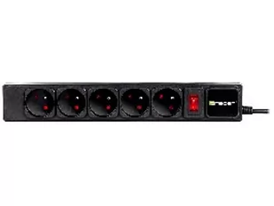 Listwa zasilająca TRACER PowerGear 5 m Black (5 gniazd) - Listwy zasilające - miniaturka - grafika 1