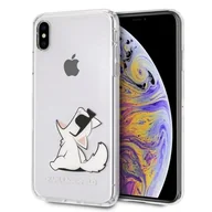 Etui i futerały do telefonów - Karl Lagerfeld Choupette Fun - Etui do iPhone Xs Max (Przezroczysty) KLHCI65CFNRC (KF000127) - miniaturka - grafika 1