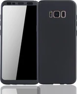 Etui i futerały do telefonów - Etui na telefon komórkowy Pokrowiec ochronny na Samsung Galaxy S8 Plus Pełna obudowa Ochrona wyświetlacza 360 Czarny - miniaturka - grafika 1
