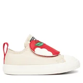 Buty dla chłopców - Trampki Converse Chuck Taylor All Star One Strap A13186C Beżowy - miniaturka - grafika 1