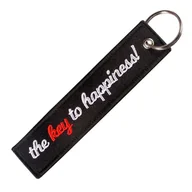 Akcesoria motoryzacyjne - Brelok Do Kluczy The Key To Happiness Klucz Do Szczęścia Dla Motocyklisty - miniaturka - grafika 1
