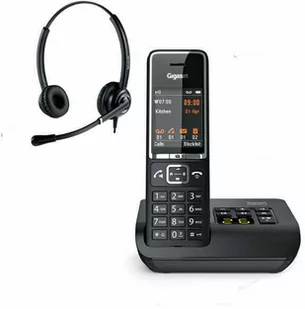Telefon bezprzewodowy z słuchawką call center Gigaset 550 AM + Platora Pro-D - Telefony stacjonarne - miniaturka - grafika 1