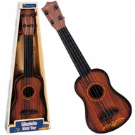 Instrumenty smyczkowe - MalPlay 5901924216865 Gitara Do Zabawy 45Cm ,Brązowy - miniaturka - grafika 1
