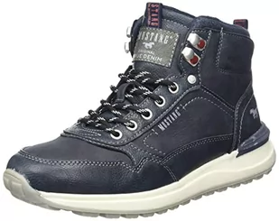 Mustang Męskie buty sznurowane 4173-501, granatowe, 43 EU - Półbuty męskie - miniaturka - grafika 1
