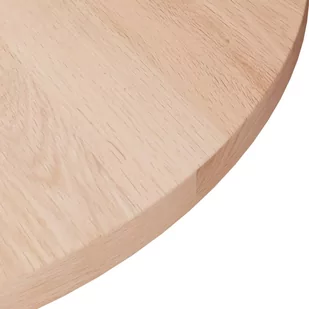 Okrągły blat do stolika, Ø30x1,5 cm, surowe drewno dębowe - Blaty meblowe i parapety okienne - miniaturka - grafika 4