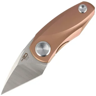 Nóż składany Bestech Tulip Frame Lock Pink Titanium, Stonewash / Satin M390 by Ostap Hel (BT1913D) - Noże - miniaturka - grafika 1