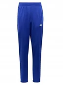 Spodnie damskie - Adidas Niebieskie Spodnie Dresowe Proste Z Kieszeniami 152 Kyb - miniaturka - grafika 1