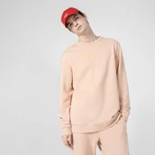 Bluzy męskie - Męska bluza dresowa nierozpinana bez kaptura OUTHORN OTHSS23TSWSM321 - beżowa - miniaturka - grafika 1