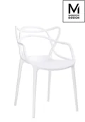 Krzesła - Modesto Design MODESTO krzesło HILO białe - polipropylen PP044.WHITE - miniaturka - grafika 1