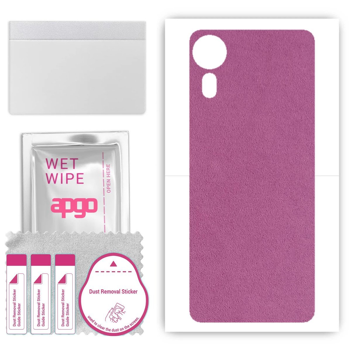 Folia naklejka skórka strukturalna na TYŁ Zamsz do Samsung Galaxy XCover 5 - Zamsz Fioletowy - apgo SKINS