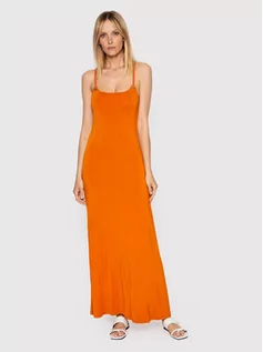 Sukienki - Emporio Armani Sukienka letnia 262718 2R315 00163 Pomarańczowy Slim Fit - grafika 1