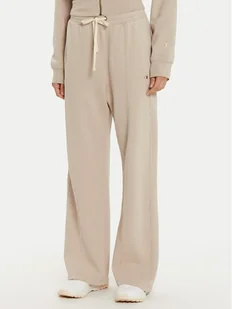 Champion Spodnie dresowe 117638 Beżowy Wide Leg - Spodnie sportowe damskie - miniaturka - grafika 1