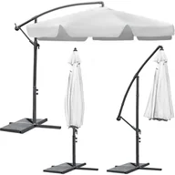 Parasole ogrodowe - Parasol ogrodowy PLONOS, 6 segmentów, szary, 350 cm - miniaturka - grafika 1