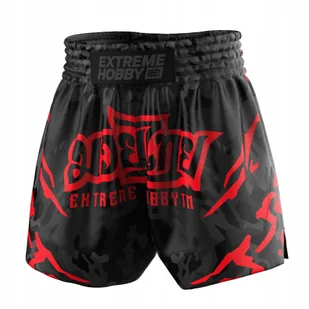 Spodenki Muay Thai męskie EXTREME HOBBY BLACK PANTHER - Kimona, stroje i obuwie - miniaturka - grafika 1
