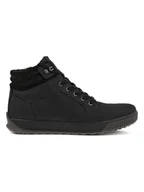 Trampki męskie - Ecco Skórzane sneakersy "Bypath Tred" w kolorze czarnym - miniaturka - grafika 1