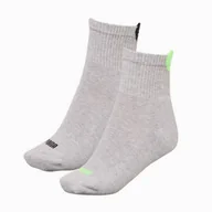 Skarpetki i podkolanówki sportowe - Skarpety damskie Puma HEART LOGO SHORT CREW 2-PACK szare 93855502 - miniaturka - grafika 1