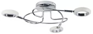 Lampy sufitowe - Candellux Lighting reflektorki LED na sufit AURELION 98-65582 nowoczesna lampa sufitowa ringi chrom 98-65582 - miniaturka - grafika 1