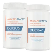 Włosy, skóra, paznokcie - Zestaw Ducray Anacaps Reactiv, 2 x 30 kapsułek - miniaturka - grafika 1