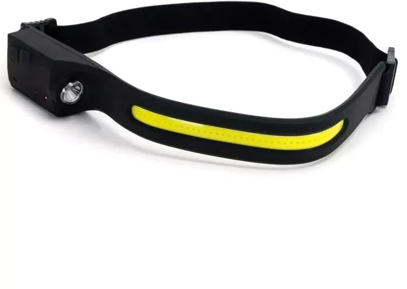 Czołówka sterowana czujnikiem ręki 4 tryby LED COB ładowana z USB