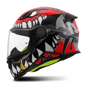 Kaski motocyklowe - Kask Integralny LS2 FF812 Dziecięcy Szary/CzerwonyM - miniaturka - grafika 1