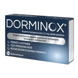 Dorminox 12,5mg x14 tabletek - Układ nerwowy - miniaturka - grafika 1