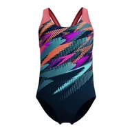 Stroje kąpielowe dla dziewczynek - Strój pływacki jednoczęściowy dziecięcy Speedo Digital Placement Splashback - miniaturka - grafika 1