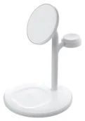 Ładowarki do telefonów - Green Cell MagScape Stand 3w1 MagSafe biały - miniaturka - grafika 1