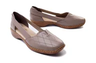 Półbuty damskie - RIEKER 41321-64 beige, półbuty damskie - Rieker - miniaturka - grafika 1