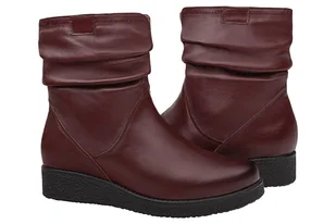 Botki AXEL Comfort 4092 H Rubinowe ocieplane na Haluksy Kosela Medic 9092 - Botki damskie - miniaturka - grafika 2