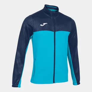 Bluza męska Joma montreal full zip fluor turquise-navy - Pozostały sprzęt i akcesoria do ćwiczeń - miniaturka - grafika 1