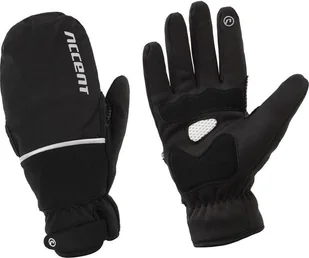 Accent Rękawiczki ocieplane Accent Thermal Plus z pokrowcem na palce czarne M M - Rękawiczki rowerowe - miniaturka - grafika 1