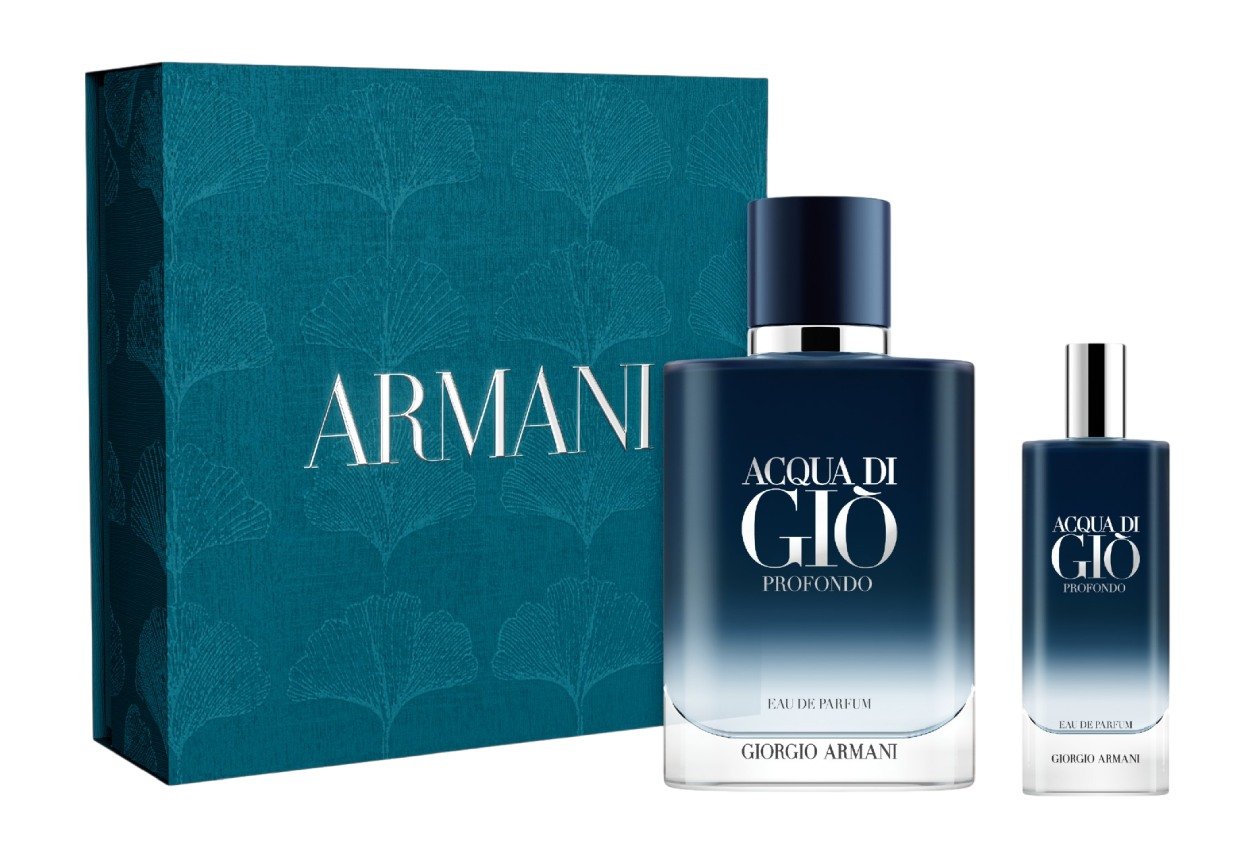 Giorgio Armani Acqua di Gio Profondo Zestaw: woda perfumowana + woda perfumowana travel size