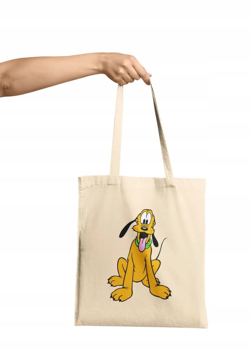 Torba Shopper Materiałowa Na Ramię Prezent Pluto Minnie Miki Wzory Różne